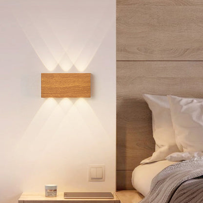Modern Minimalist Rectangle Aluminum Iron LED Wall Sconce Lamp  For Bedroom