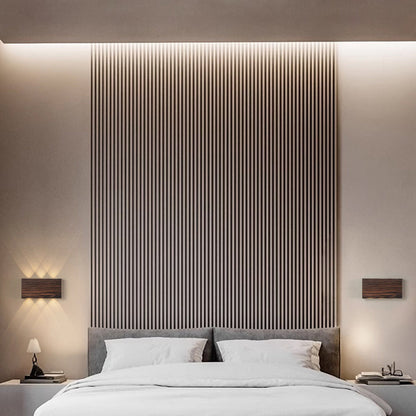 Modern Minimalist Rectangle Aluminum Iron LED Wall Sconce Lamp  For Bedroom