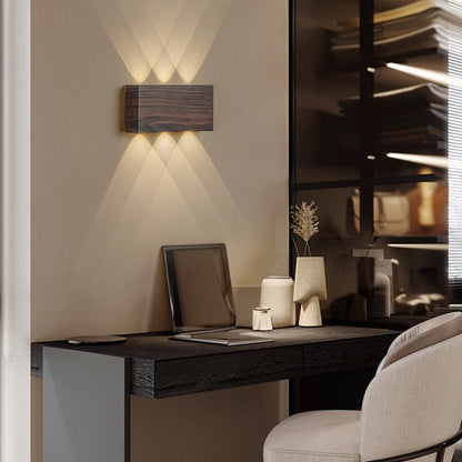 Modern Minimalist Rectangle Aluminum Iron LED Wall Sconce Lamp  For Bedroom