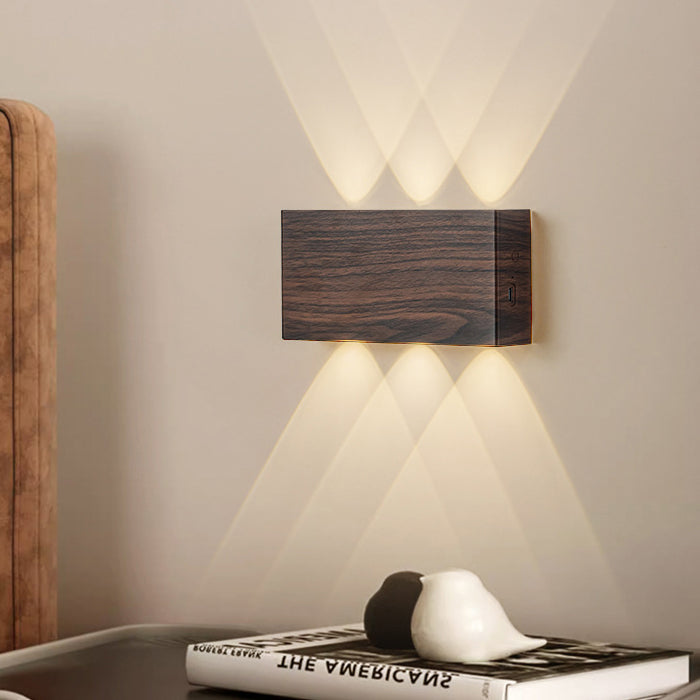 Modern Minimalist Rectangle Aluminum Iron LED Wall Sconce Lamp  For Bedroom