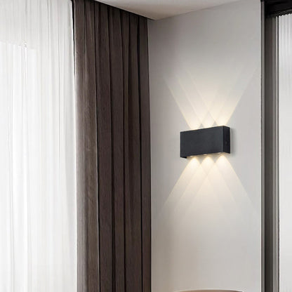 Modern Minimalist Rectangle Aluminum Iron LED Wall Sconce Lamp  For Bedroom