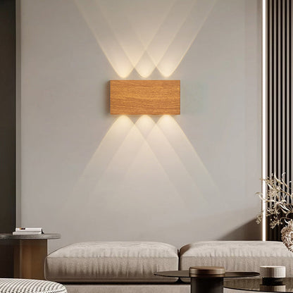 Modern Minimalist Rectangle Aluminum Iron LED Wall Sconce Lamp  For Bedroom