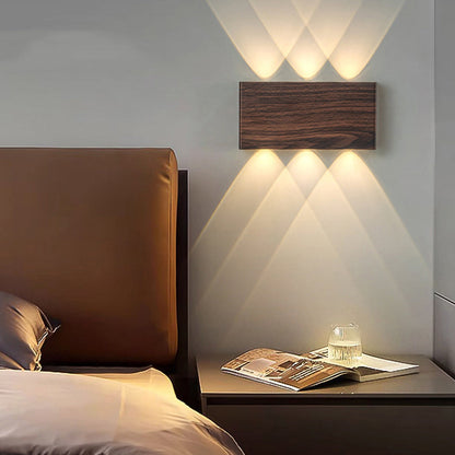 Modern Minimalist Rectangle Aluminum Iron LED Wall Sconce Lamp  For Bedroom