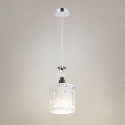 Modern Minimalist Cylinder Aluminum Iron 1/3 Light Island Light Chandelier For Dining Room
