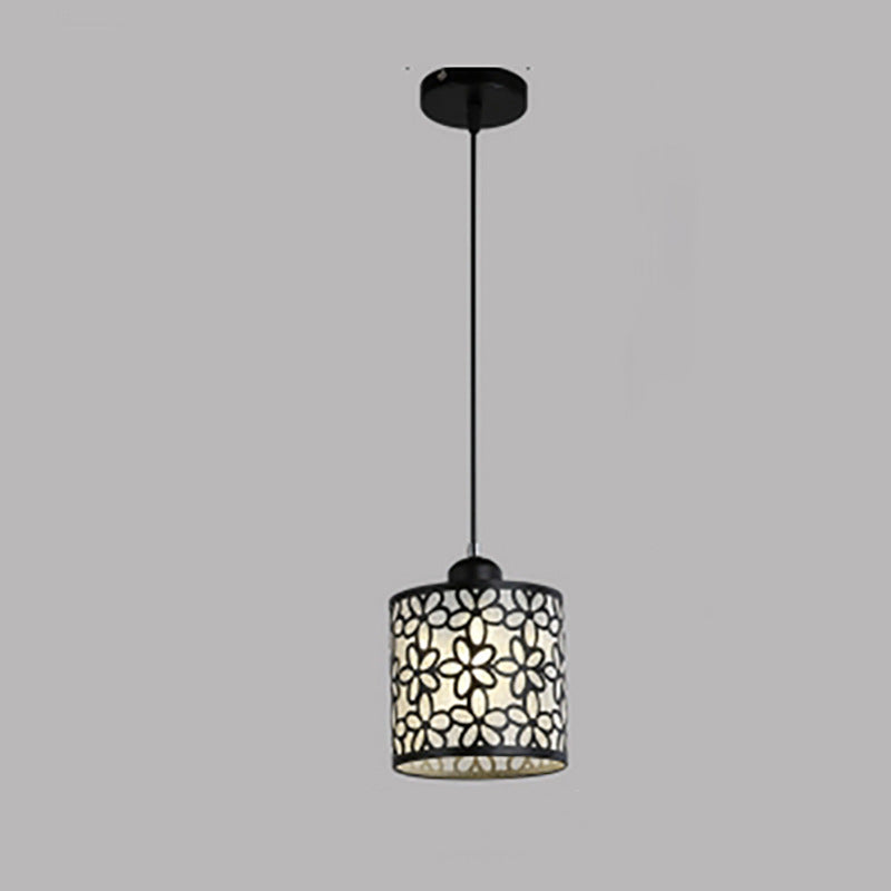 Traditional Villages Cylinder Aluminum Iron 1/3 Light Island Light Chandelier For Dining Room