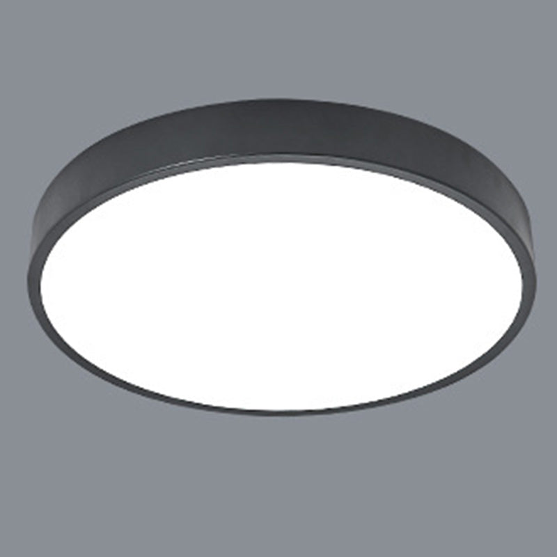 Modern Simplicity Round Acrylic Iron LED Flush Mount Ceiling Light For Living Room