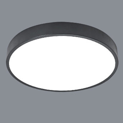Modern Simplicity Round Acrylic Iron LED Flush Mount Ceiling Light For Living Room