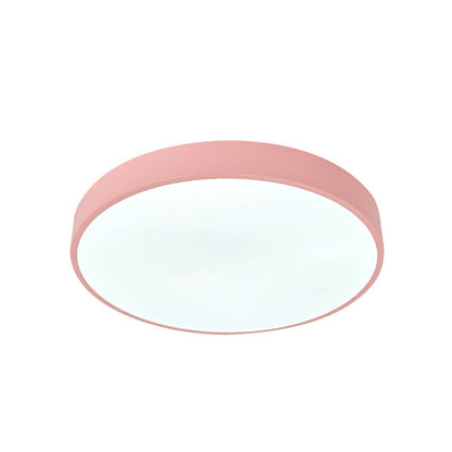 Modern Simplicity Round Acrylic Iron LED Flush Mount Ceiling Light For Living Room