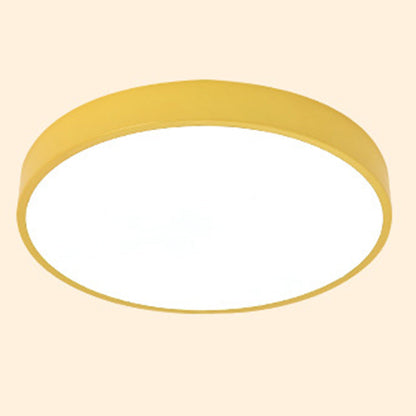 Modern Simplicity Round Acrylic Iron LED Flush Mount Ceiling Light For Living Room