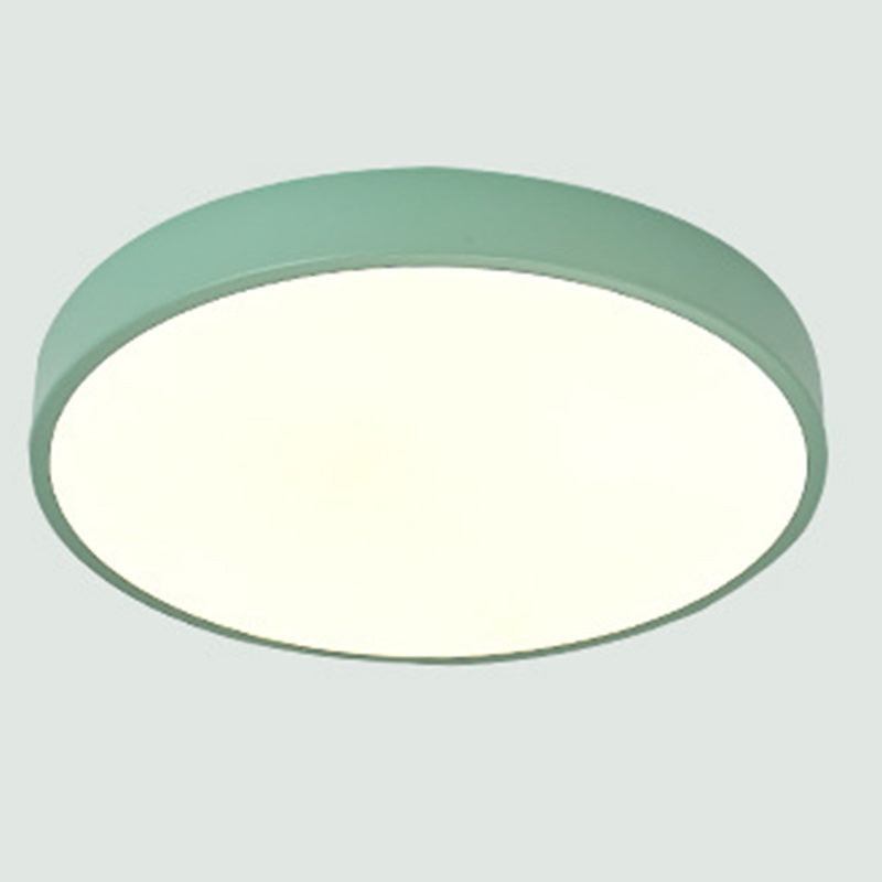 Modern Simplicity Round Acrylic Iron LED Flush Mount Ceiling Light For Living Room