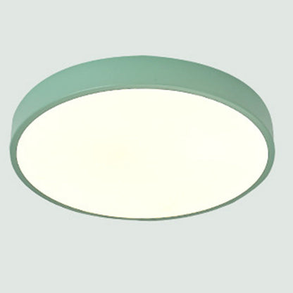 Modern Simplicity Round Acrylic Iron LED Flush Mount Ceiling Light For Living Room