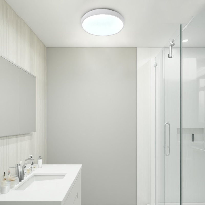 Modern Simplicity Round Acrylic Iron LED Flush Mount Ceiling Light For Living Room
