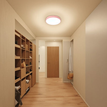 Modern Simplicity Round Acrylic Iron LED Flush Mount Ceiling Light For Living Room
