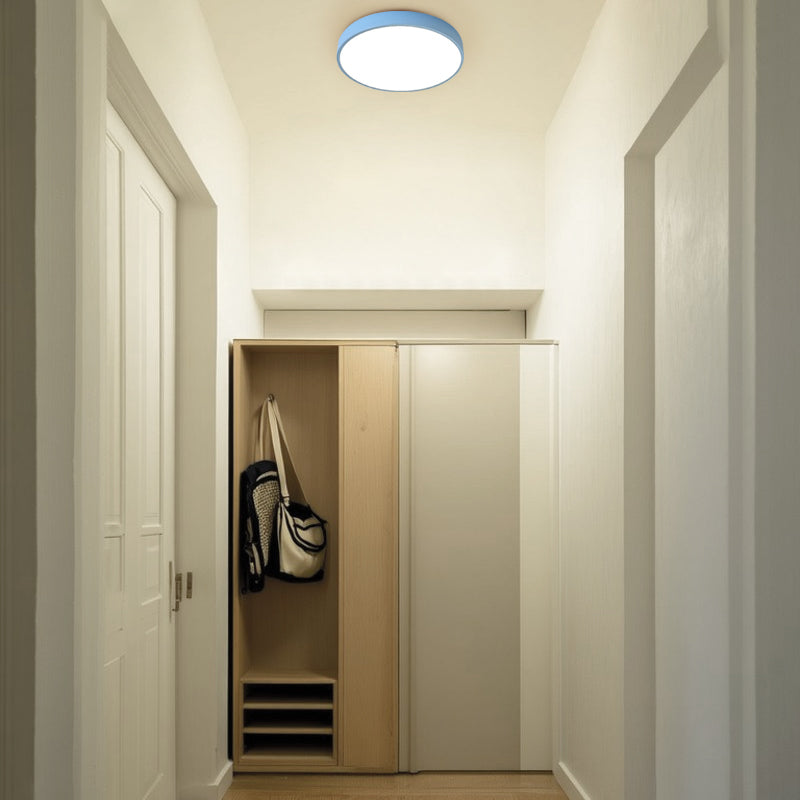 Modern Simplicity Round Acrylic Iron LED Flush Mount Ceiling Light For Living Room