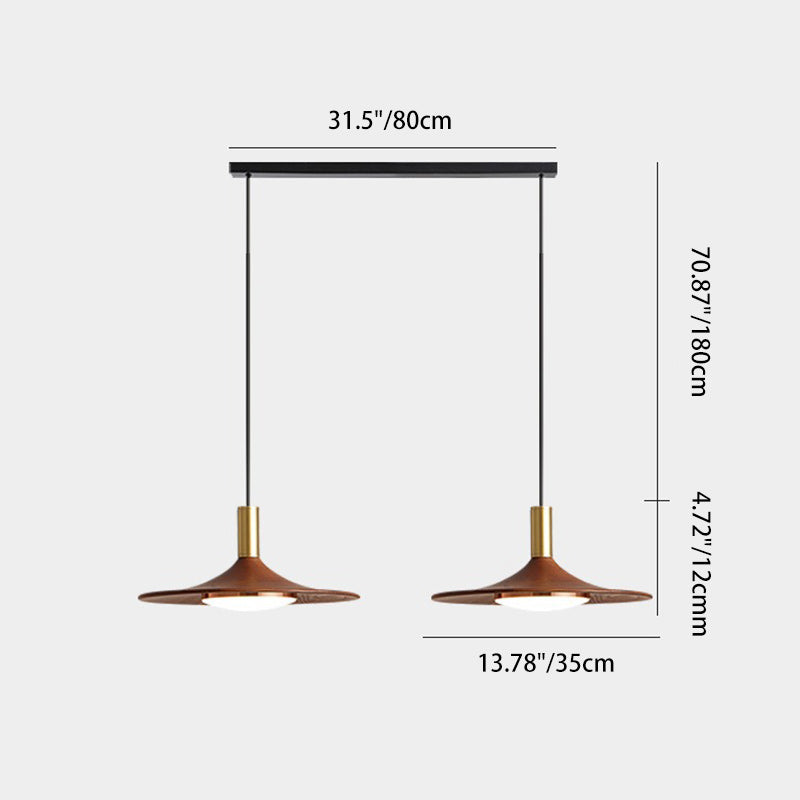 Modern Minimalist Round Disc Iron LED Island Light Chandelier For Dining Room