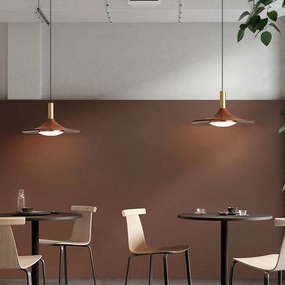 Modern Minimalist Round Disc Iron LED Island Light Chandelier For Dining Room