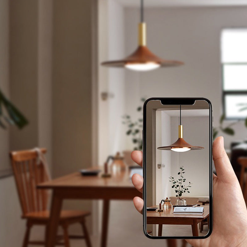 Modern Minimalist Round Disc Iron LED Island Light Chandelier For Dining Room
