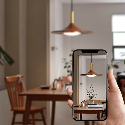 Modern Minimalist Round Disc Iron LED Island Light Chandelier For Dining Room