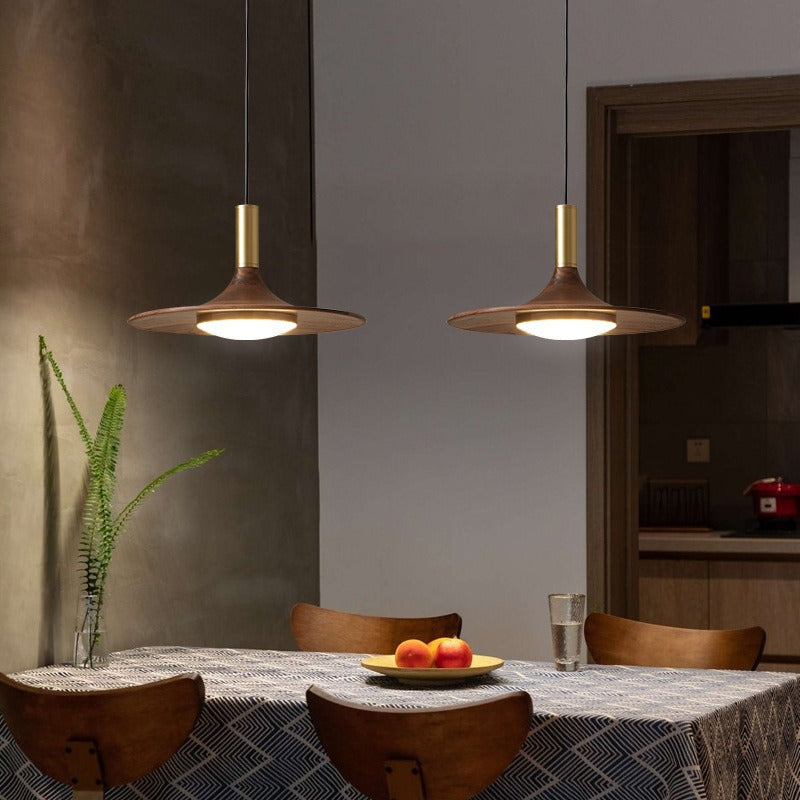 Modern Minimalist Round Disc Iron LED Island Light Chandelier For Dining Room