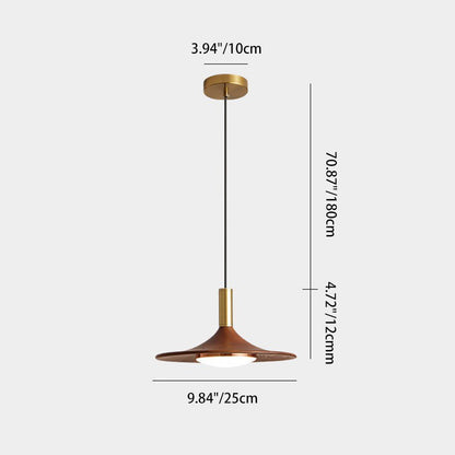 Modern Minimalist Round Disc Iron LED Island Light Chandelier For Dining Room