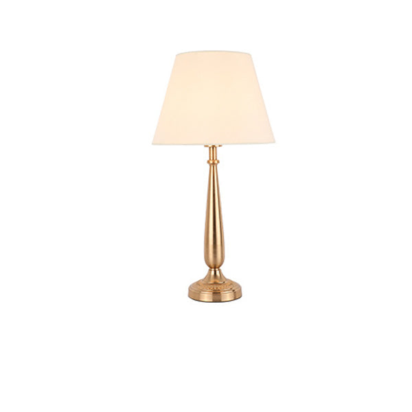 Contemporary Scandinavian Flower Iron Fabric 1-Light Table Lamp For Bedroom