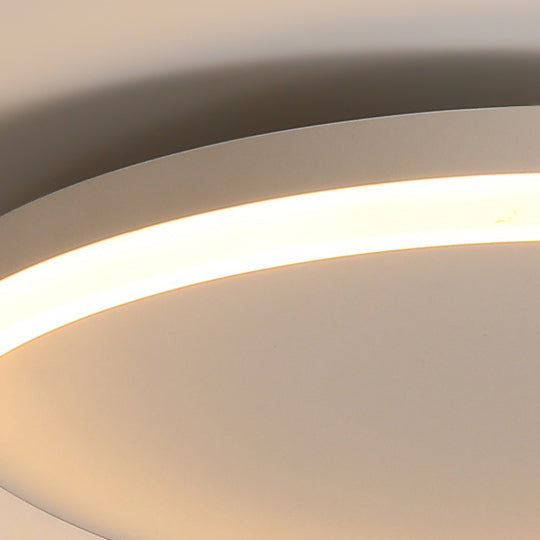 مصباح سقف LED من الأكريليك الحديدي بتصميم دائري حديث وبسيط لغرفة النوم 