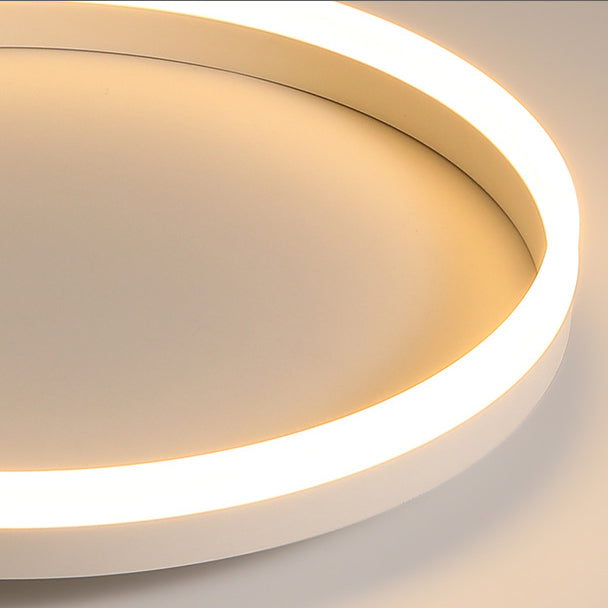 مصباح سقف LED من الأكريليك الحديدي بتصميم دائري حديث وبسيط لغرفة النوم 