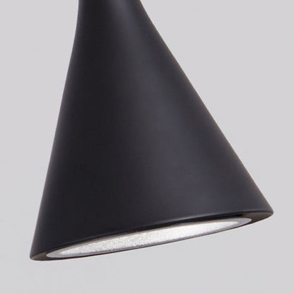 Modern Minimalist Conical Triangular Aluminum Iron 1-Light Pendant Light For Bedroom