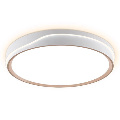 Modern Minimalist Round Square Rectangular Acrylic Iron LED Flush Mount Ceiling Light For Bedroom
