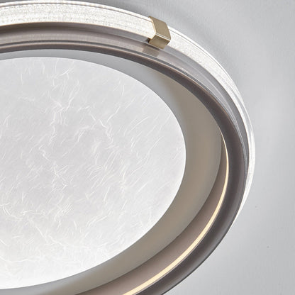Modern Simplicity Round Circular Ring Aluminum Acrylic LED Flush Mount Ceiling Light For Bedroom