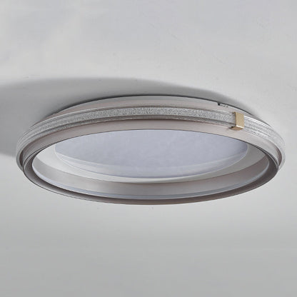 Modern Simplicity Round Circular Ring Aluminum Acrylic LED Flush Mount Ceiling Light For Bedroom
