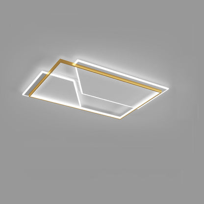 Modern Minimalist Round Square Rectangular Iron Acrylic LED Flush Mount Ceiling Light For Living Room