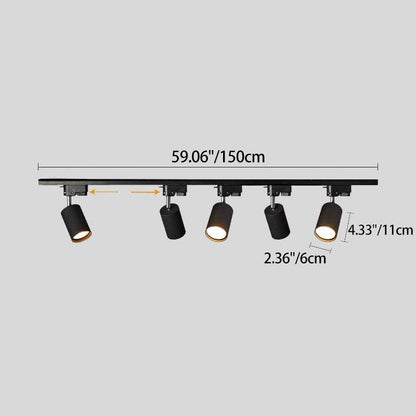 Modern Tubular Track Lighting 3/4/5 Light LED Flush Mount Lighting