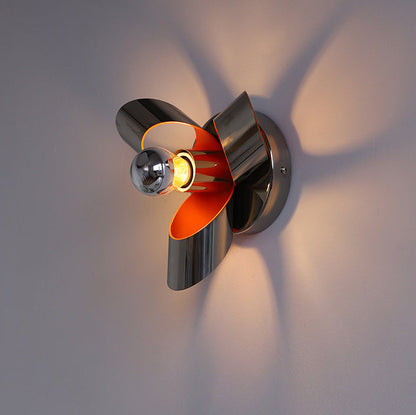 Contemporary Creative Iron Diamond & Round 1-Light Wall Sconce Lamp For Bedroom & Living Room
