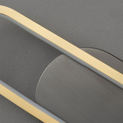 Modern Minimalist Brass & Acrylic Oval LED Wall Sconce Lamp For Bedroom & Living Room