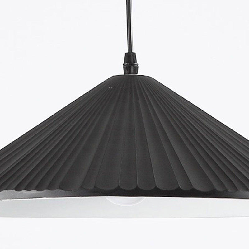 Contemporary Nordic Resin Conical 1-Light Pendant Light For Bedroom & Living Room