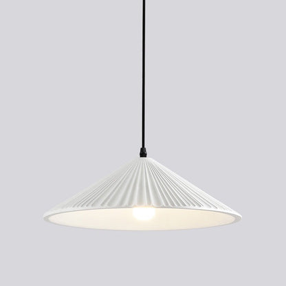 Contemporary Nordic Resin Conical 1-Light Pendant Light For Bedroom & Living Room