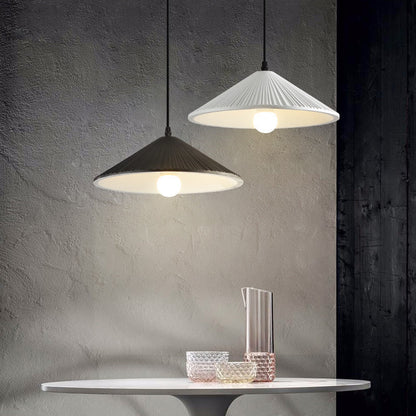 Contemporary Nordic Resin Conical 1-Light Pendant Light For Bedroom & Living Room