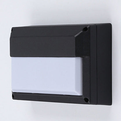 Modern Minimalist Aluminum & PC Rectangular Waterproof LED Outdoor Wall Light For Patio & Balcony