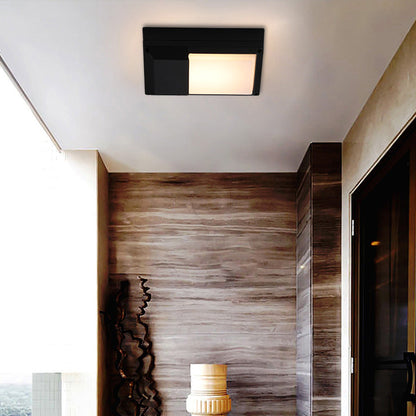 Modern Minimalist Aluminum & PC Rectangular Waterproof LED Outdoor Wall Light For Patio & Balcony