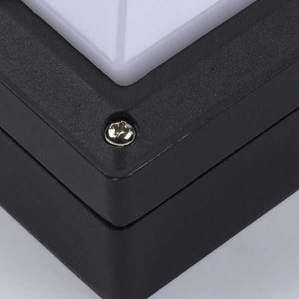 Modern Minimalist Aluminum & PC Square Waterproof LED Outdoor Wall Light For Patio & Balcony