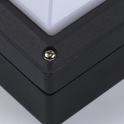 Modern Minimalist Aluminum & PC Square Waterproof LED Outdoor Wall Light For Patio & Balcony