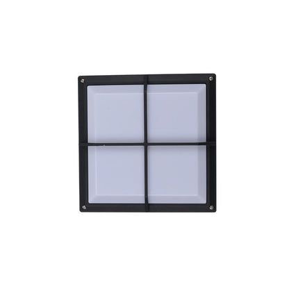 Modern Minimalist Aluminum & PC Square Waterproof LED Outdoor Wall Light For Patio & Balcony