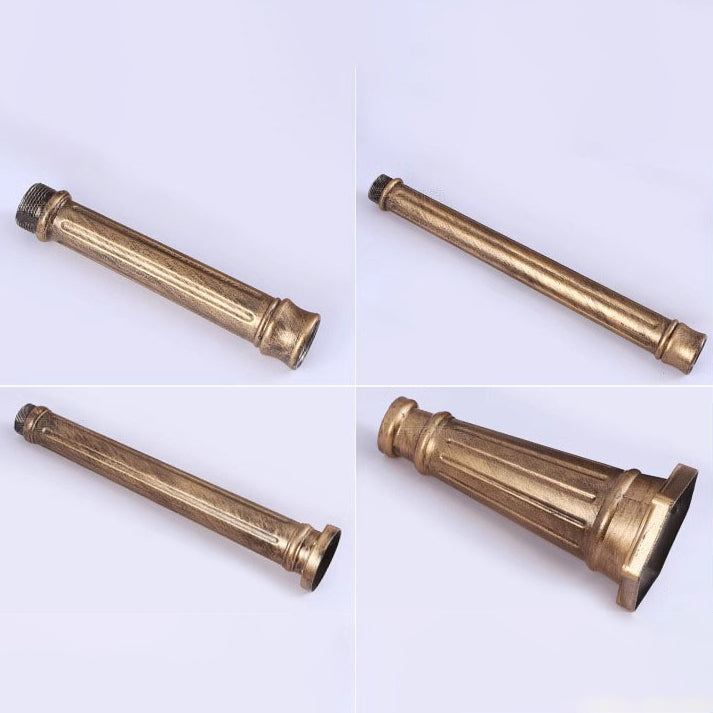 Traditional European Aluminum Water Glass Post Lamp 3-Light Outdoor Light For Garden