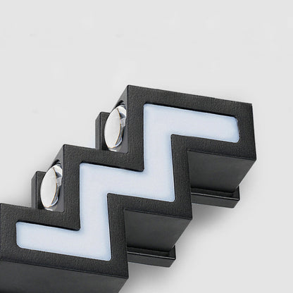 Modern Minimalist Waterproof Aluminum Acrylic Stair-Shaped LED Outdoor Wall Light For Outdoor Patio