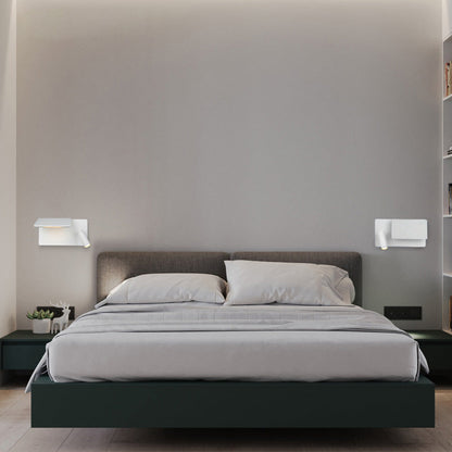 Modern Minimalist Aluminum Rectangular LED Wall Sconce Lamp For Bedroom & Living Room