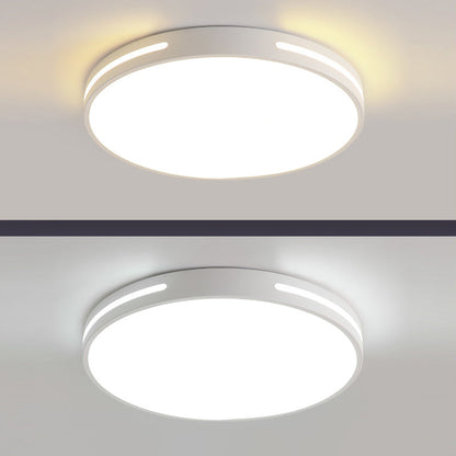 Modern Minimalist Iron And Acrylic Round LED Flush Mount Ceiling Light For Bedroom And Living Room