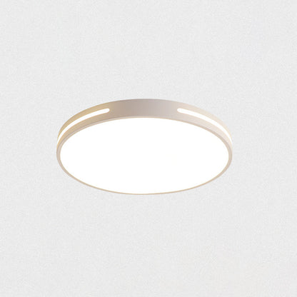 Modern Minimalist Iron And Acrylic Round LED Flush Mount Ceiling Light For Bedroom And Living Room