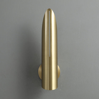 Modern Luxury Copper Triangular Cylindrical 1-Light Wall Sconce Lamp For Living Room And Bedroom