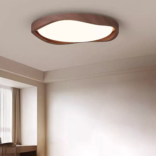 مصباح سقف LED بتصميم موجة من السيليكون والألومنيوم والحديد بتصميم عصري بسيط لغرفة المعيشة